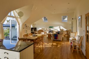 Open plan living at Sailaway from the kitchen area