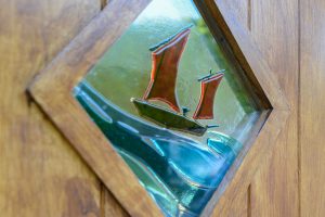 Decoration on front door at Sailaway