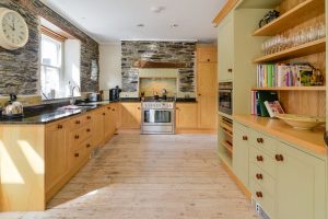 Kitchen area at Santa Marina with ample storage cupboards