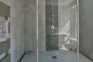 Shower room on the first floor at Santa Marina with large walk in shower