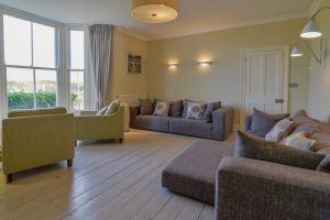 Large lounge at Santa Marina with ample seating