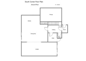 Ground floor plan at South Corner