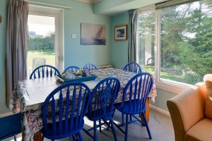Dining area a Thalassa with door to garden