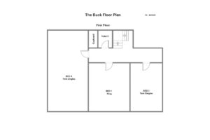 First floor floorplan at The Buck