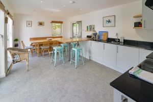 Kitchen area at The Ridings looking toward the dining area
