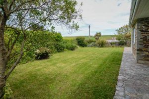 Front grassed lawn at The Ridings