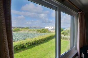 View towards Trevose Head from the first floor lounge at Torridon