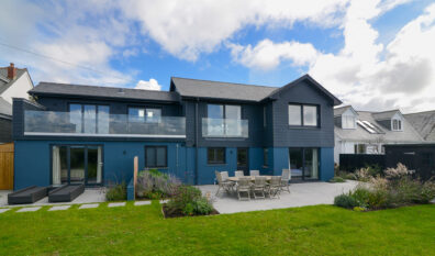 Rear exterior at Torridon from the grassed lawn