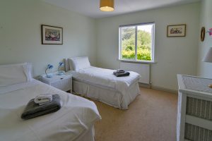 Twin bedroom on the first floor at Wispa