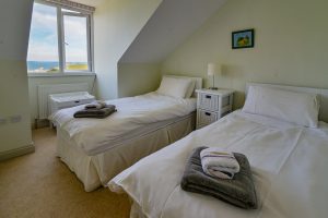 Twin bedroom on the second floor at Wispa