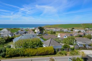 Vies across Trevone from the first floor at Wispa