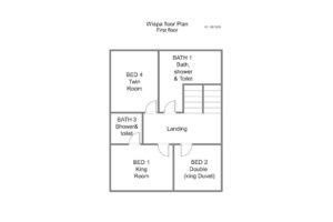 Floor plan of the first floor at Wispa