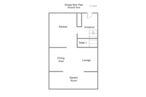 Floor plan of the ground floor at Wispa