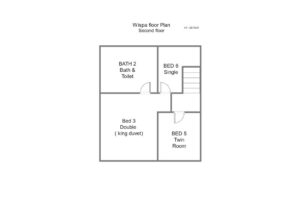 Floor plan of the second floor at Wispa