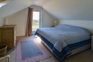 First floor superking bedroom at Sunset with sloping ceiling