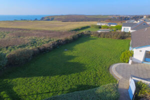 Ariel view of grassed garden at Atlantic Breezes