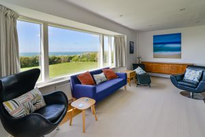 Lounge with sea views at Atlantic Breezes