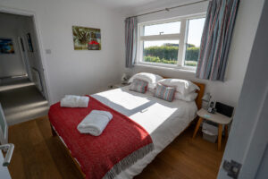 King sized bedroom on ground floor at Atlantic Breezes