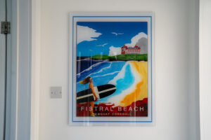 Decorative artwork at Atlantic Breezes