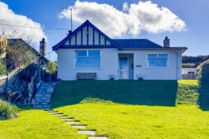 Exterior view of the front of Wings from the front garden