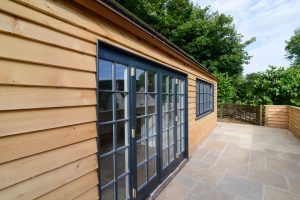 Exterior patio at The Studio at Pensile House