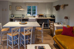 Well equipped kitchen and dining area at The Studio at Pensile House
