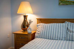 Master bedroom at Carrek Cottage