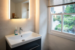 Upstairs bathroom at Carrek Cottage