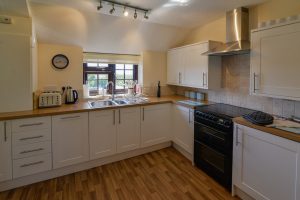 First floor kitchen at Stable Cottage showing kitchen facilities