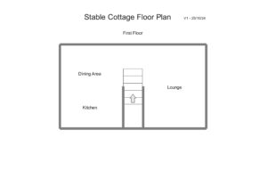 First floor floorplan of Stable Cottage