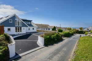Front exterior of Trebriani from the beach road