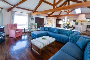 Large sofas in lounge at The Granite House