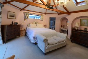 Superking bedroom on the ground floor with ensuite