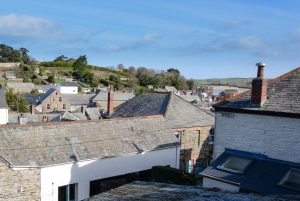 Rooftop views over Padstow from The Granite House