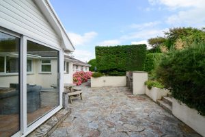 Rear patio at Tamarisk