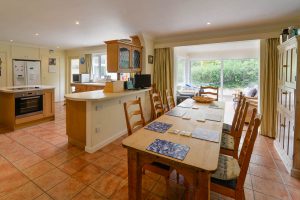 Open plan kitchen and dining are at Tamarisk