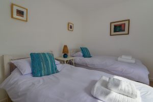 The first of two twin bedrooms at The Ridings and can be made as a superking bedroom if requested