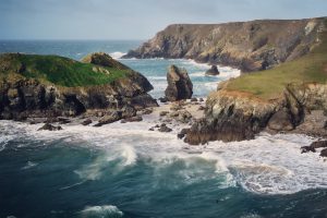 Cornwall coast in autumn