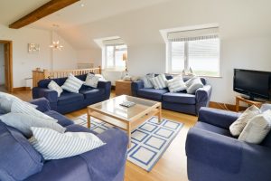 Living area at Little Tremawr in Constantine Bay