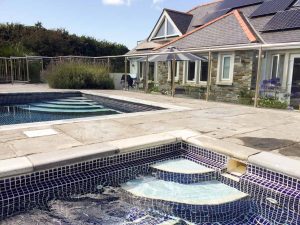 Tadpoles outdoor heated swimming pool
