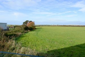 Views from Church House balcony across fields