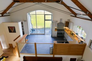 Birds eye view of Church House kitchen
