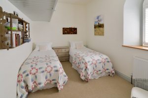 Twin single bedroom at Church House