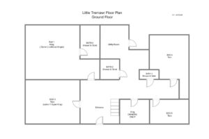 Little Tremawr floor plan of the ground floor