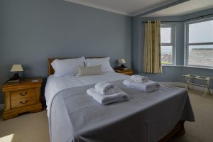King sized bedroom on the second floor at Newlands