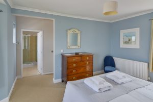 Master bedroom with en suite on the second floor at Newlands