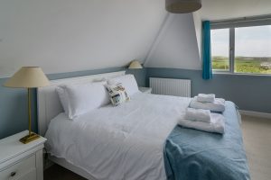 Double bedroom on the first floor at Newlands with rural views