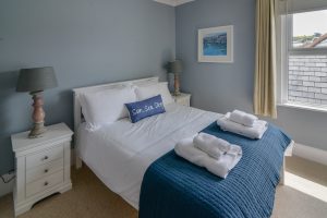 King sized bedroom on the first floor