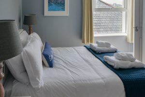 King sized bedroom on the first floor