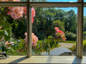 Looking outside the window at Millingworth Mill